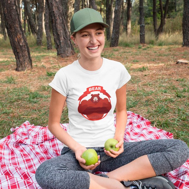 T-shirt robuste de l'ours rouge (Créateur téléchargé)