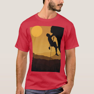 T-shirt Rocaille de randonnée rétro Bouldering 80s Montagn