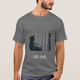 T-shirt roche de chats