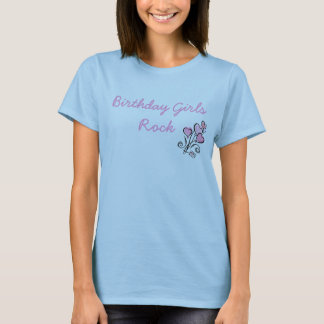 T-shirt Roche de filles d'anniversaire