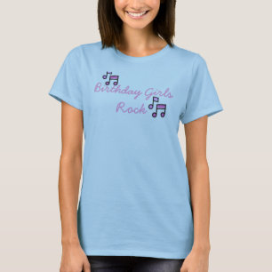 T-shirt Roche de filles d'anniversaire