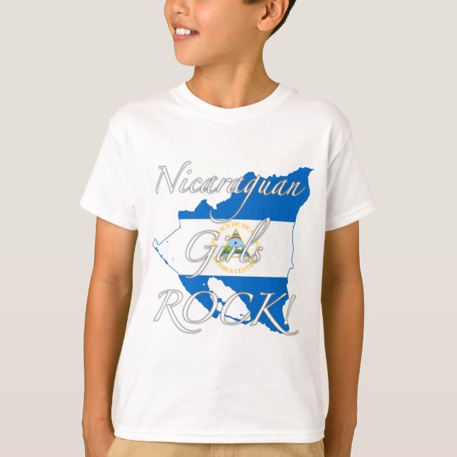 T-shirt Roche de Nicaragua de filles ! (Devant)