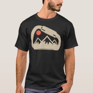 T-shirt Roche d'escalade Bloc d'escalade Mousqueton