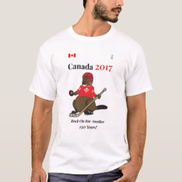 T-shirt Roche d'hockey du Canada 150 en 2017 dessus