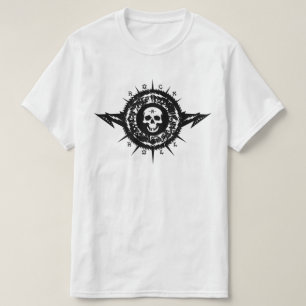 T-shirt Roche et rouleau Cool unique Lourd Tête de crâne m