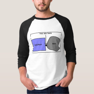 T-shirt Roche et un endroit dur