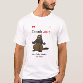 T-shirt Roche fraîche du Canada 150 en 2017 dessus
