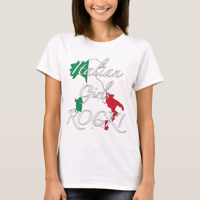T-shirt Roche italienne de filles ! (Devant)