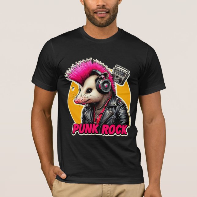 T-SHIRT ROCHE ROCHE POSSUM-PUNK (Devant)