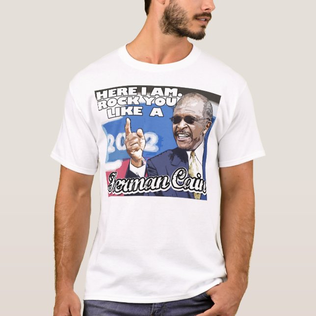 T-shirt Roche vous aimez une chemise de Herman Caïn (Devant)