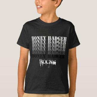 T-shirt Roches de blaireau de miel (blck)