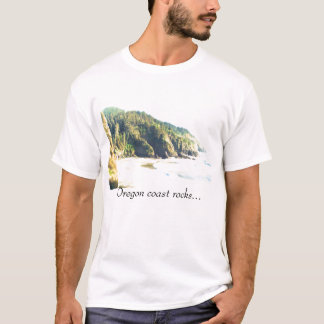 T-shirt Roches de côte de l'Orégon…