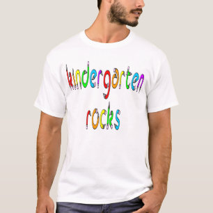 T-shirt Roches de jardin d'enfants - le crayon badine le