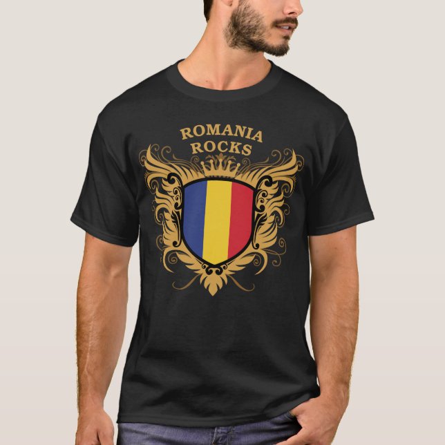T-shirt Roches de la Roumanie (Devant)