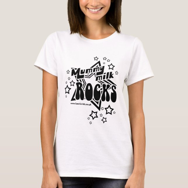 T-shirt Roches de lait de maman (Devant)