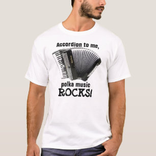 T-shirt Roches de musique de polka