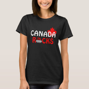 T-shirt Roches du Canada - se courbant
