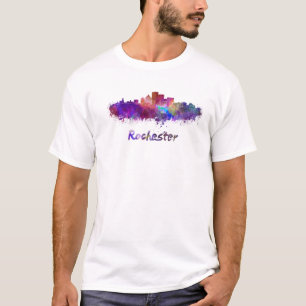 T-shirt Rochester skyline in watercolor