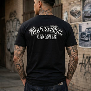 T-shirt Rock and Roll Gangster  coup de dos