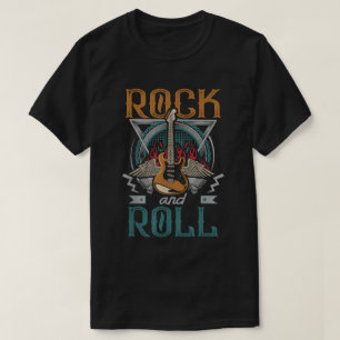 T-shirt Rock and Roll Musique   Guitare & Ailes