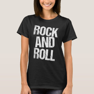 T-Shirt Rock and Roll Typographie Gras