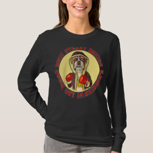 T-shirt Rock Boxer Steady Chien de Boxer Parkinson avec le