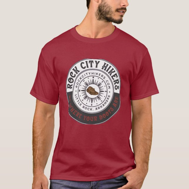 T-shirt Rock City Hikers Red (Devant)