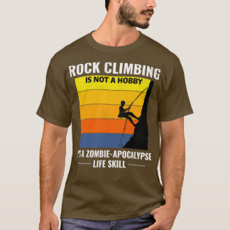 T-shirt Rock Climbing Bouldering Climber Vintage Retro