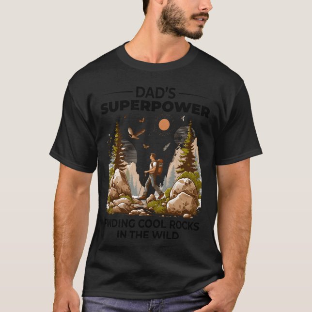 T-shirt Rock Collecting Dad Nature Wilderness Adventure fr (Devant)