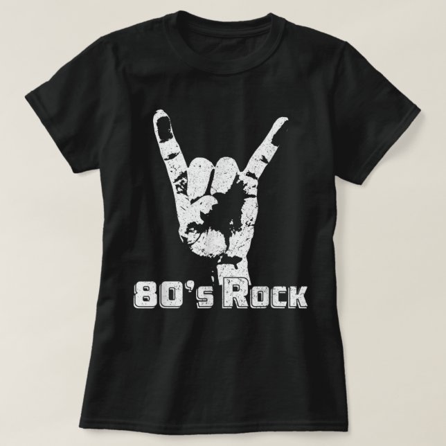 T-shirt Rock des années 80 - Rock Band des années 80 (Design devant)