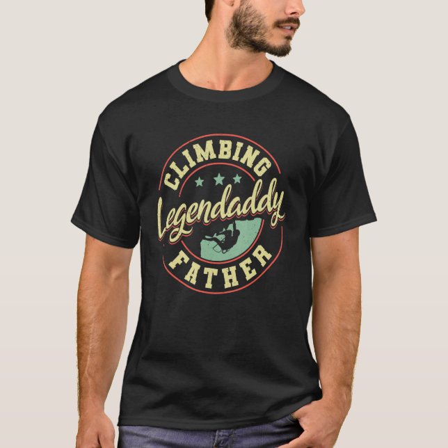 T-shirt Rock Escalade Mountaineer Bouldering Legendaddy Cl (Devant)