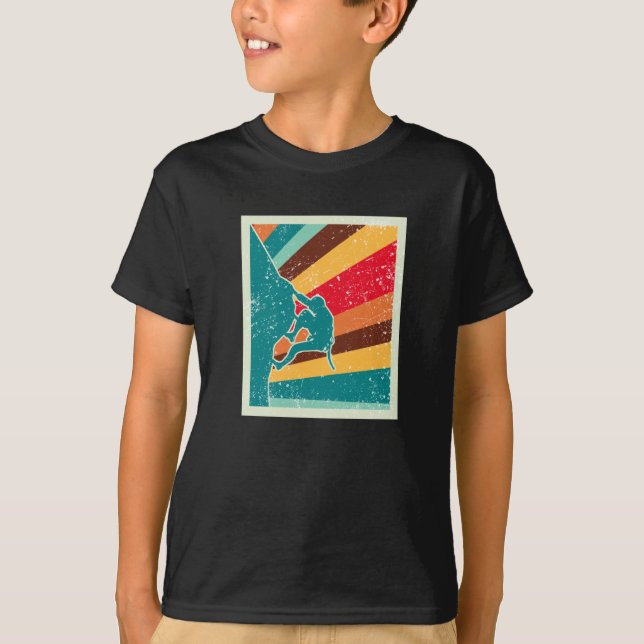 T-shirt Rock Escalade Retro Vintage (Devant)