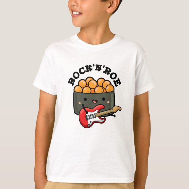 T-shirt Rock Et Roe Drôle Sushi Pun (Devant)