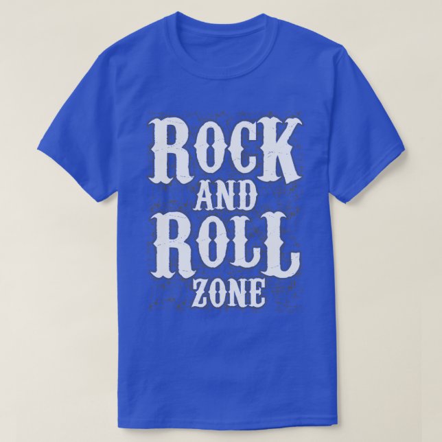 T-shirt Rock Et Roll Typographie Musique Amoureux (Design devant)