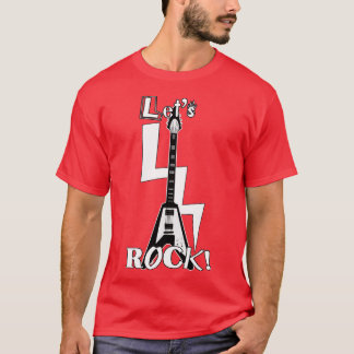 T-shirt Rock Flying V Guitare