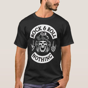 T-shirt Rock Guitariste I Rock et Roll or Nothing I Rock G