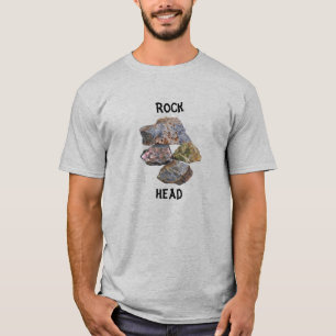 T-shirt Rock Head Mineral Collecteurs Funny