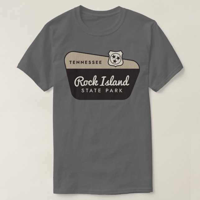 T-shirt Rock Island State Park Tennessee Affiche de bienve (Design devant)