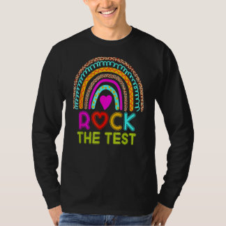 T-shirt Rock Le Jour de l'Examen Enseignant Jour Rainbow T