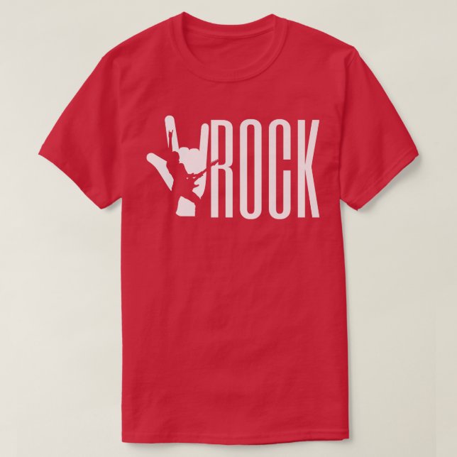 T-shirt Rock N Roll Guitare Player Band MusicianGuitar1083 (Design devant)
