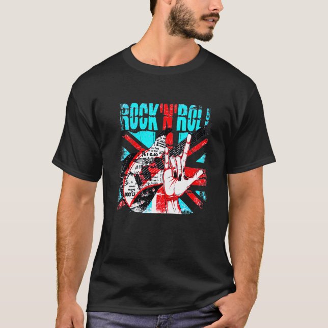T-shirt Rock N Roll Hardrock Heavymetal Punk (Devant)