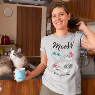 T-shirt Rock n Roll Meow Cats Rock