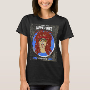 T-shirt Rock 'n' Roll ne meurt jamais Be Rockstar Rock Mus