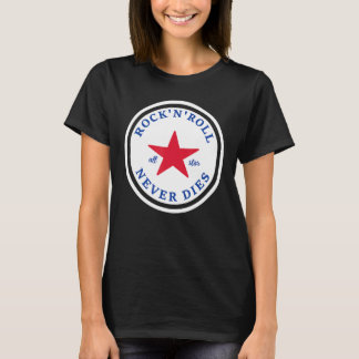 T-shirt Rock N Roll Never Mores Rock and Roll All Star Mus