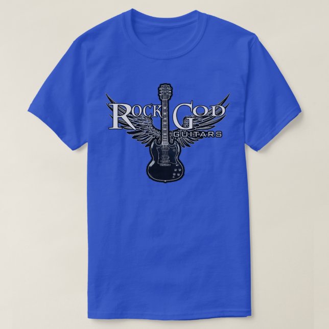T-SHIRT ROCK N ROLL ROCK DIEU GUITARS MUSIQUE1084 (Design devant)