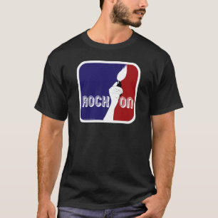 T-shirt Rock On Lighter Design Music Dessin Logo