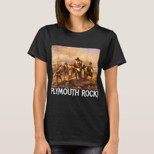 T-shirt Rock Plymouth ! Pèlerins de Thanksgiving Rockita