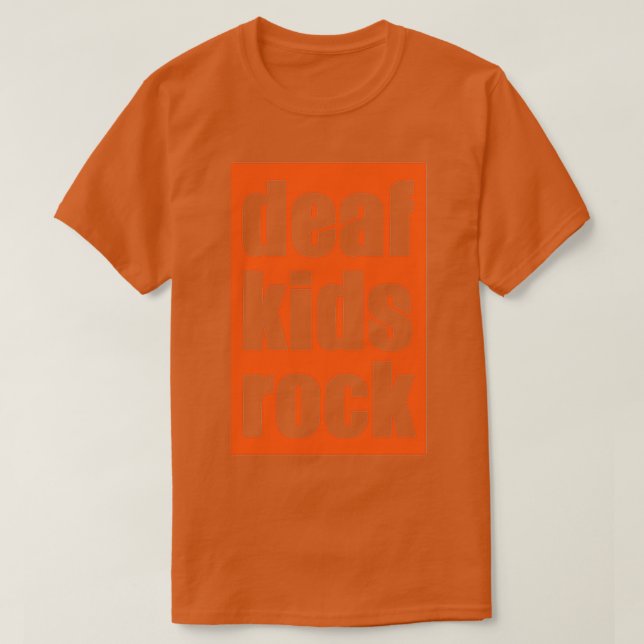 T-shirt Rock pour enfants sourds (Design devant)