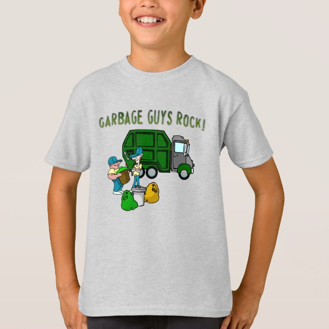 T-shirt rock pour les gars des ordures (Devant)