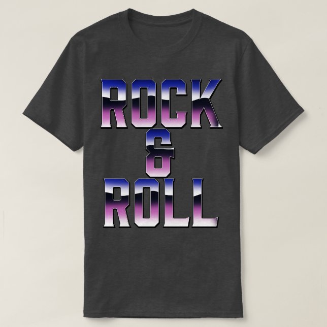 T-shirt Rock Roll 1980 (Design devant)